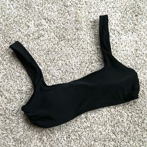 5 for $20🎉 Aerie Scoop Neck Bikini Top Black Medium